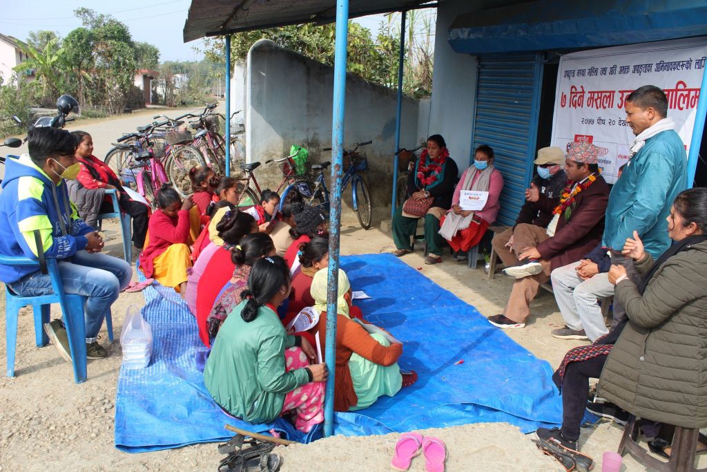 अपाङ्गता भएका महिलाहरुलाई मसला उत्पादन तालिम